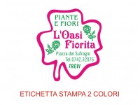 Etichette adesive per fioristi, fiorai e vivaisti (mm 32x35)  (cod.12G)